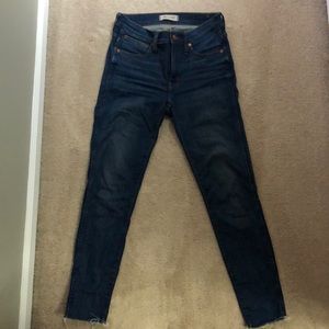 Madewell 9” high-rise skinny jeans in Paloma wash